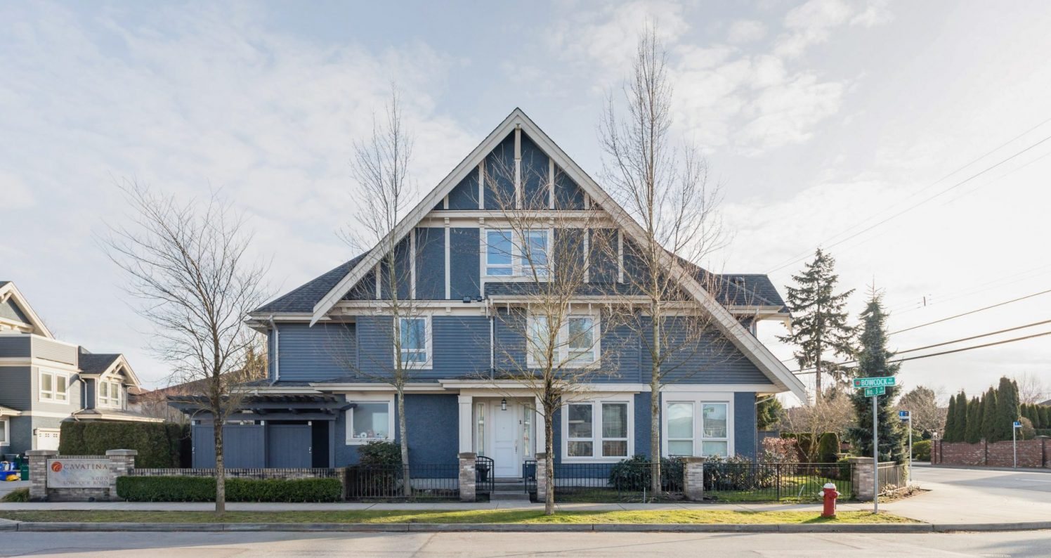 Cavatina townhomes on a Richmond street corner